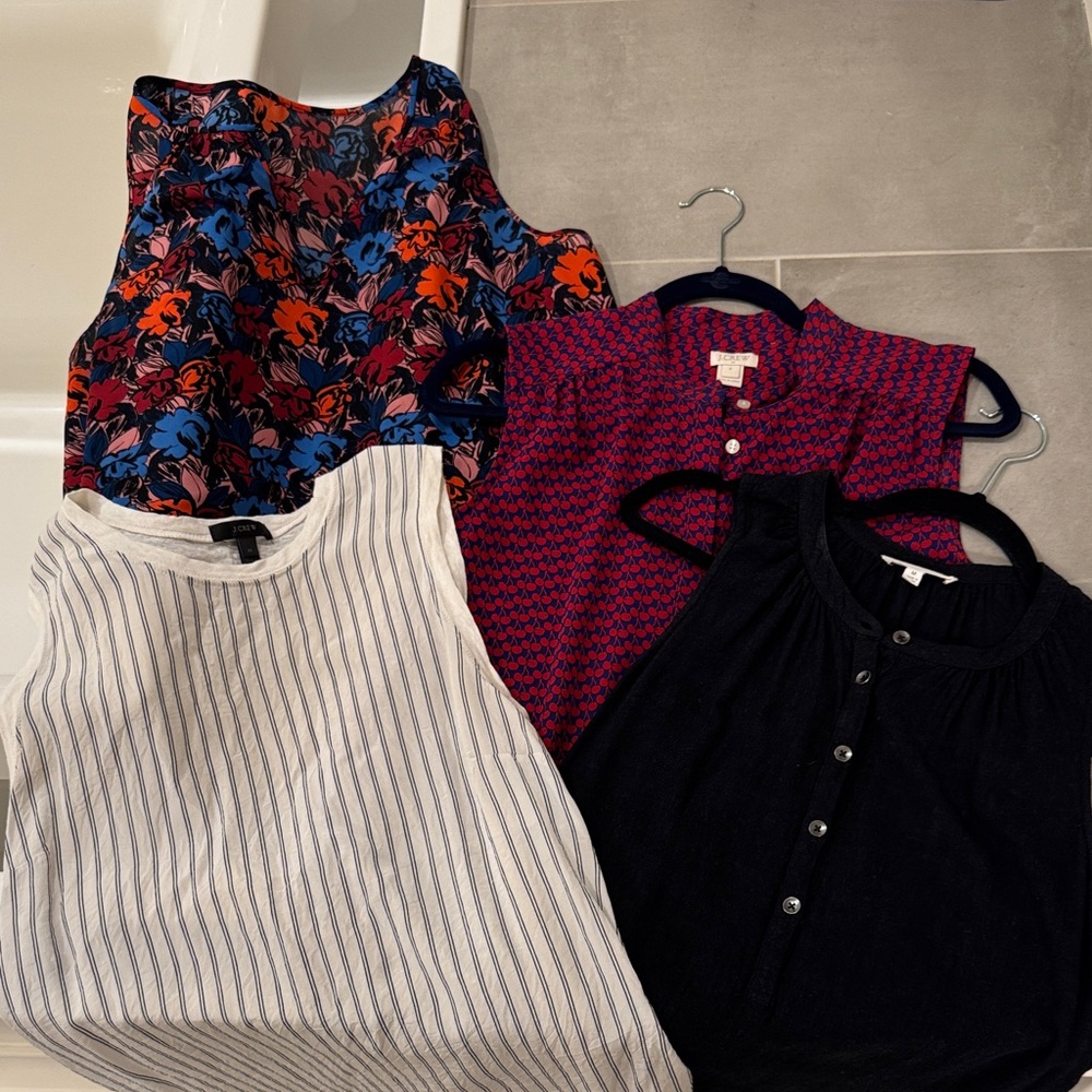 Lot of J Crew tops. Floral and Striped Women's Tops Collection